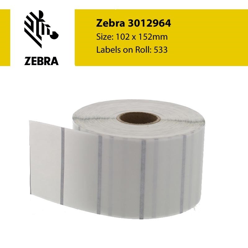 3012964 PolyPro 3000T Gloss polypropylene label 102 x 152mm » VARAGROUP